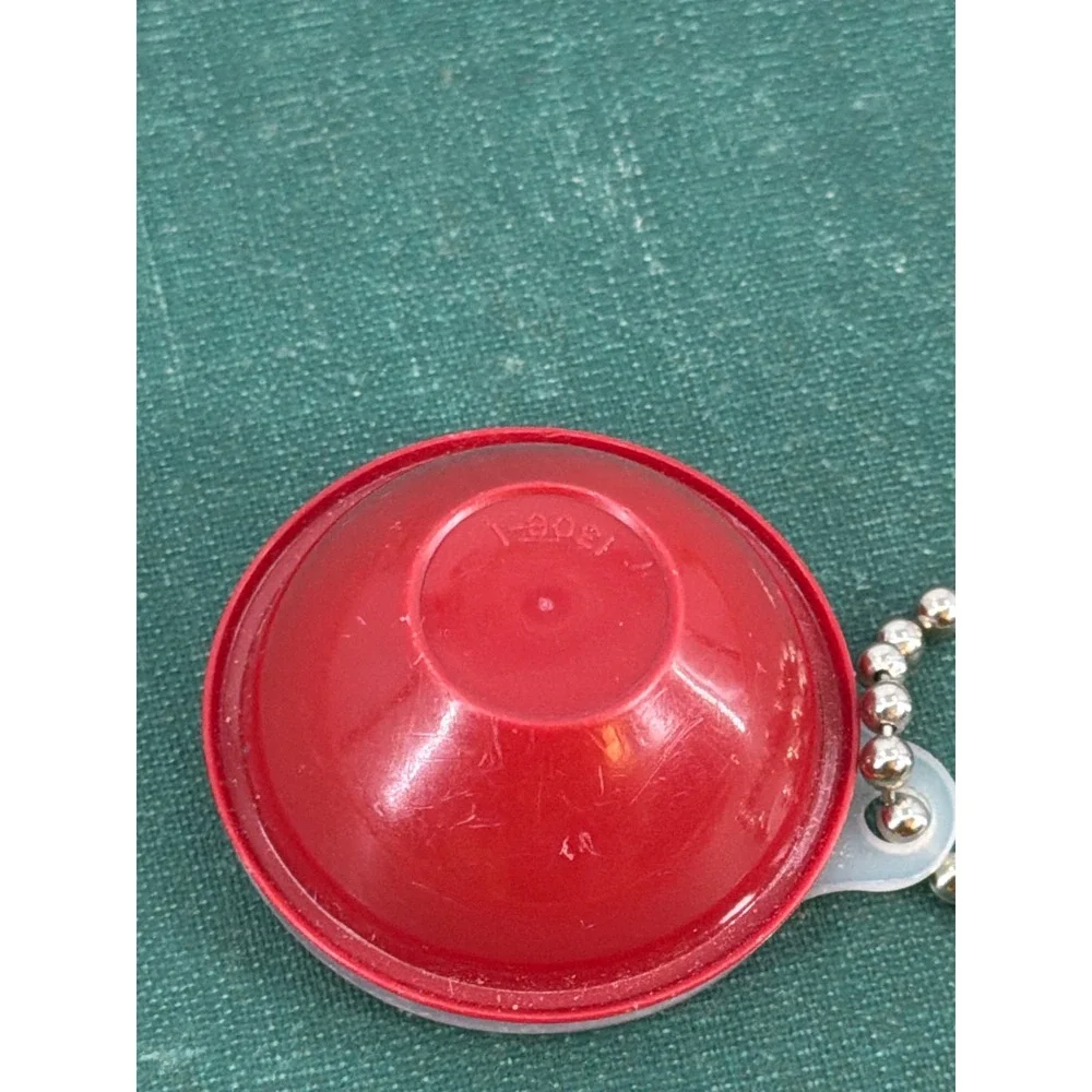 Vintage Tupperware Red Wonderlier Bowl Keychain Miniature Collectible 1307-7